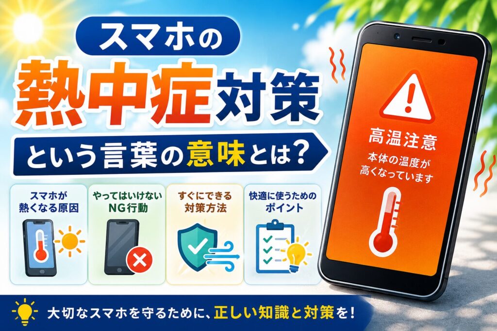 「スマホ熱中症」とは?高温によって起こる不調とリスク