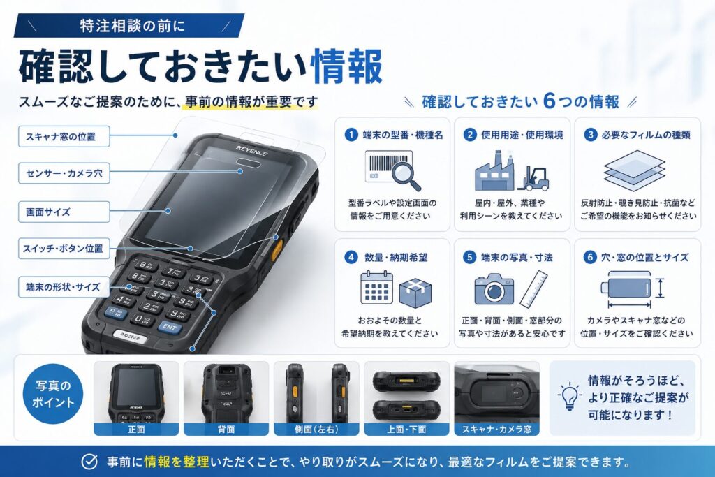 特注相談の前に確認しておきたい情報