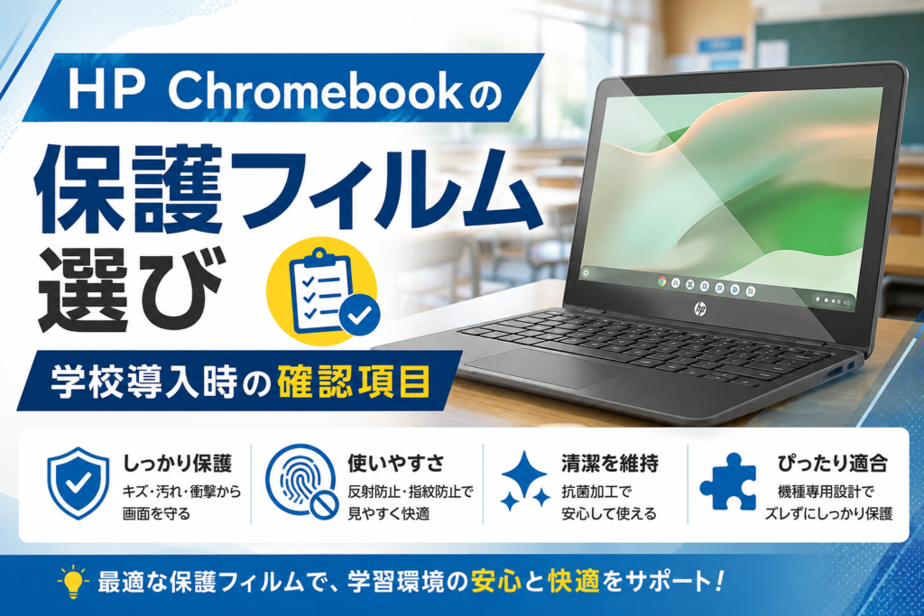 HP Chromebookの保護フィルム選び｜学校導入時の確認項目