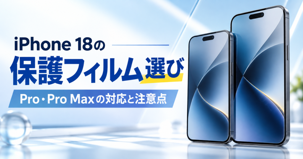 iPhone 18の保護フィルム選び｜Pro・Pro Maxの対応と注意点