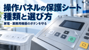 操作パネルの保護シートの種類と選び方|家電・業務用機器のボタン部分を傷や汚れから守る